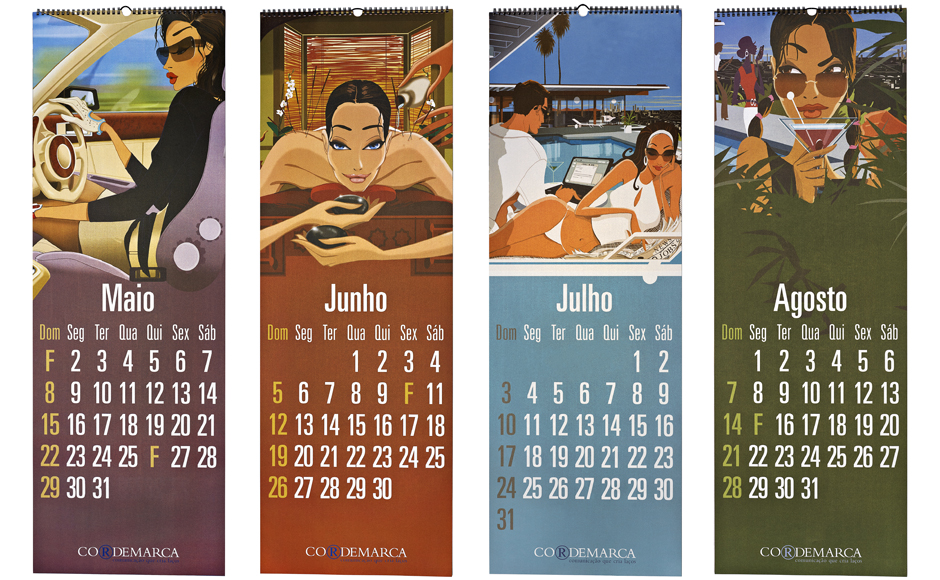 Calendário de parede