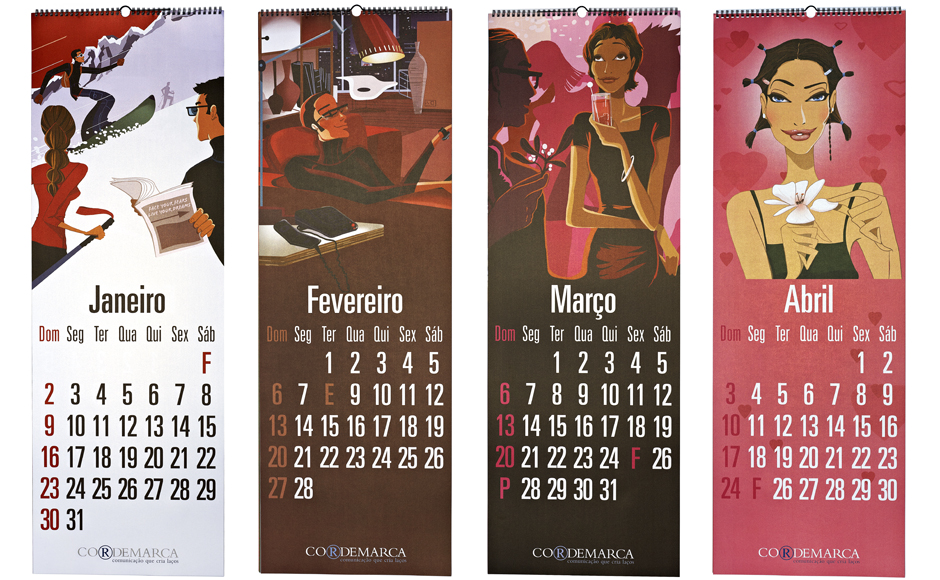 Calendário de parede