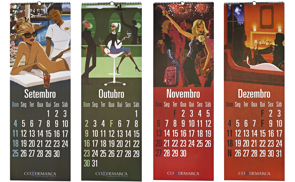 Calendário de parede
